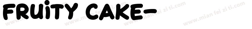 fruity cake字体转换